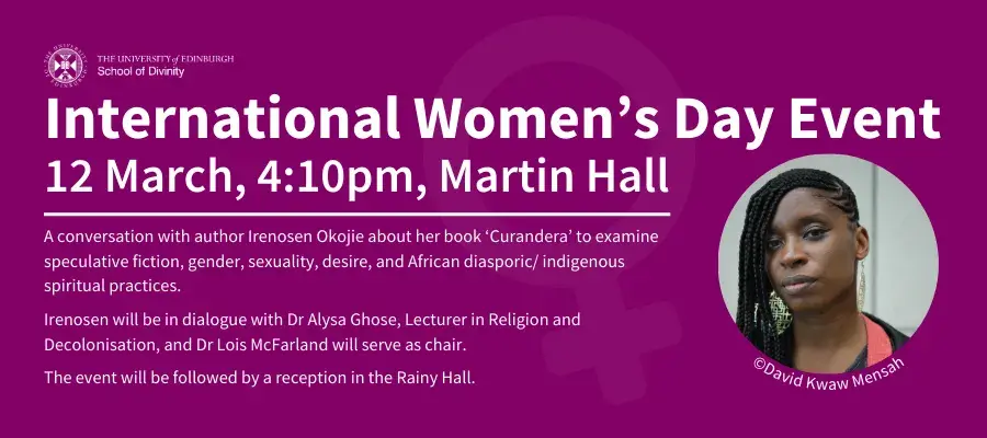 International Women's Day Event. 12 March, 4:10pm, Martin Hall